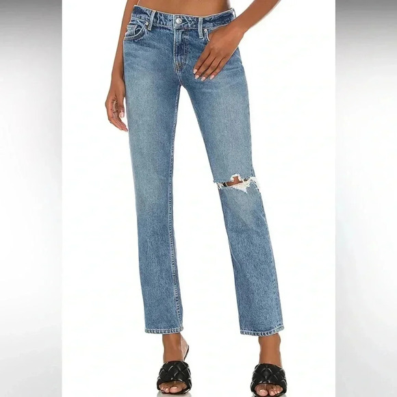 GRLFRND Kate Low Rise Slim Crop in Hidden Hills Size 29 NWT - Picture 1 of 14